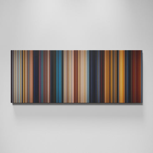 Romeo + Juliet movie canvas wall art - color palette print