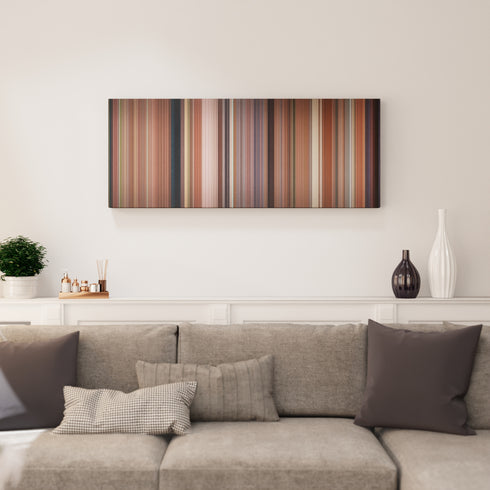 Bridesmaids canvas print in living room - film wall decor