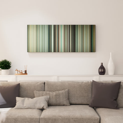 Dunkirk canvas print in living room - film wall decor