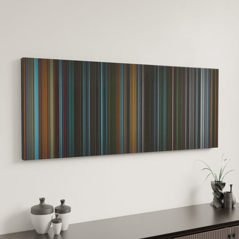 X2: X-Men United canvas art in modern interior - movie color palette