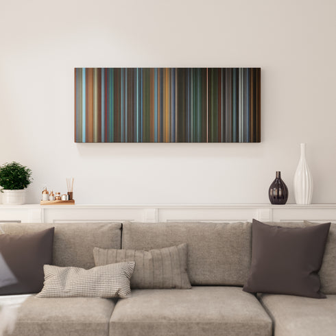 Living room interior with X2: X-Men United Frome on the wall