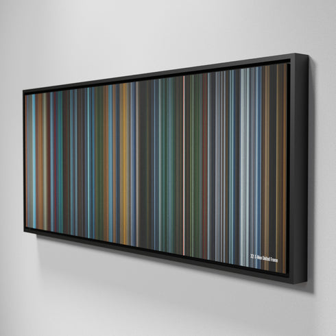 Side view of Framed Buff's of X2: X-Men United Frome on the wall