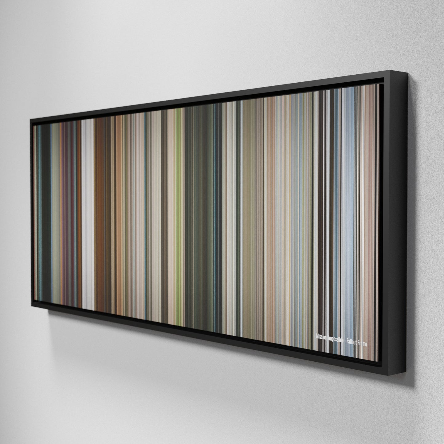 Side view of Framed Buff's of Mission: Impossible - Fallout Frome on the wall