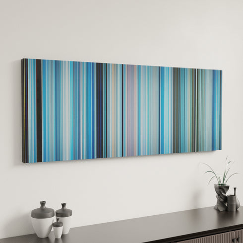 Happy Feet canvas art in modern interior - movie color palette