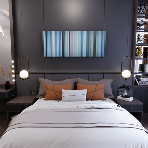 Happy Feet movie canvas in bedroom - wall art display