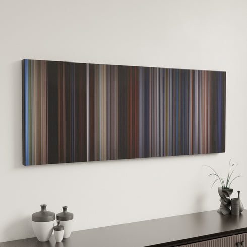 Flight of the Navigator canvas art in modern interior - movie color palette