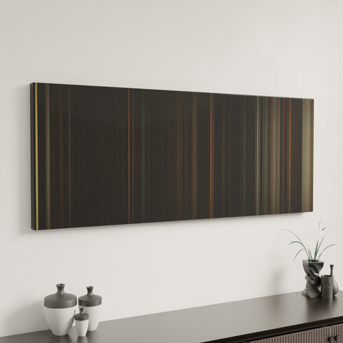 The Road canvas art in modern interior - movie color palette