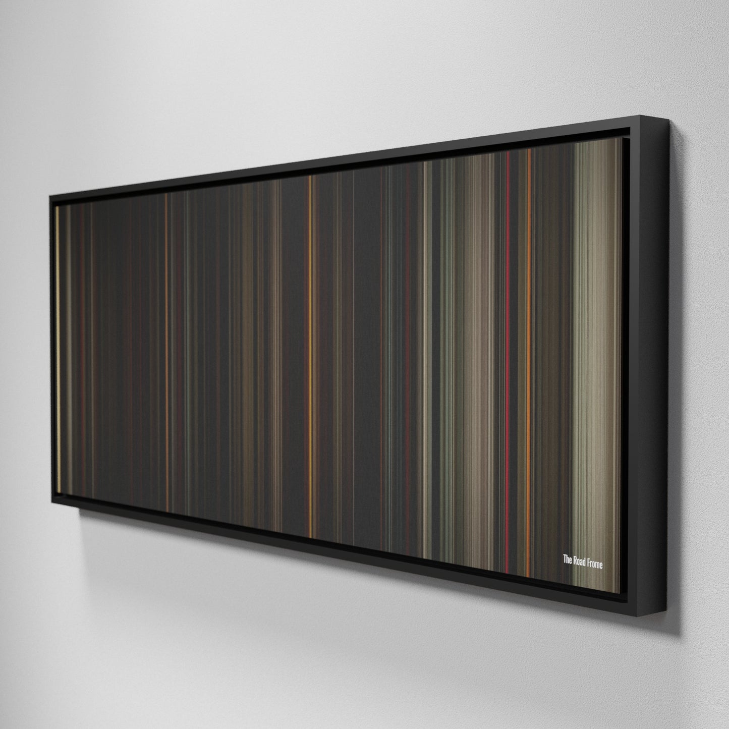 Side view of Framed Buff's of The Road Frome on the wall