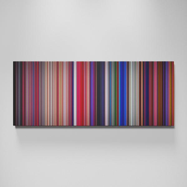 Suspiria movie canvas wall art - color palette print