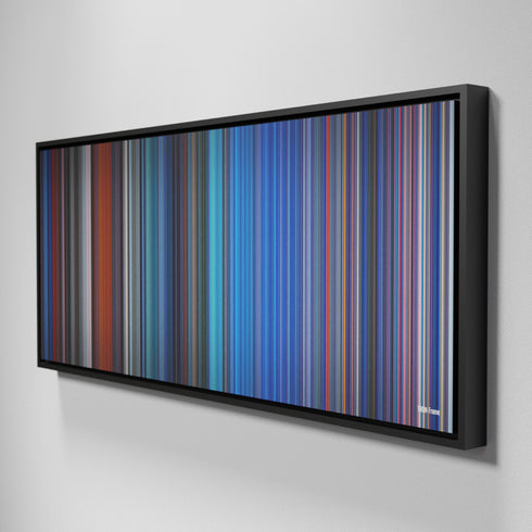 Side view of Framed Buff's of TRON Frome on the wall