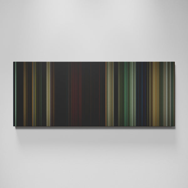 The Last of the Mohicans movie canvas wall art - color palette print