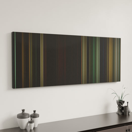 Minimal interior design with The Last of the Mohicans Frome on the wall