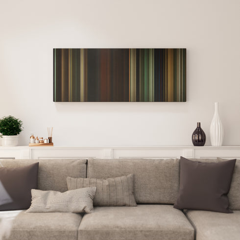 Living room interior with The Last of the Mohicans Frome on the wall