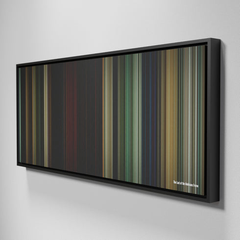 Side view of Framed Buff's of The Last of the Mohicans Frome on the wall