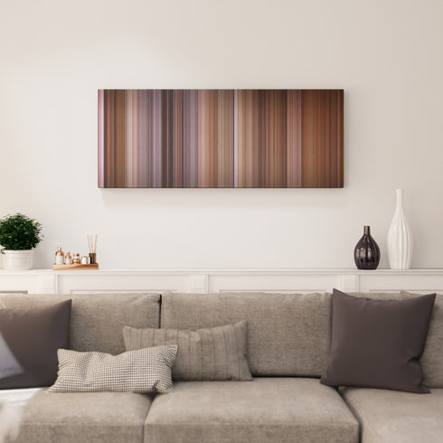 Living room interior with Auntie Mame Frome on the wall