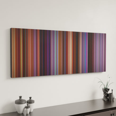 Speed Racer canvas art in modern interior - movie color palette