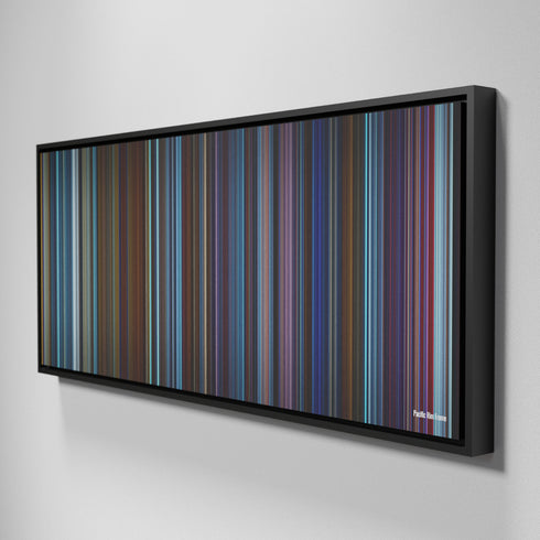 Side view of Framed Buff's of Pacific Rim Frome on the wall