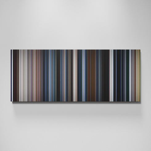 The X-Files movie canvas wall art - color palette print