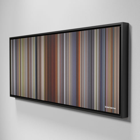 Side view of Framed Buff's of The Color Purple Frome on the wall