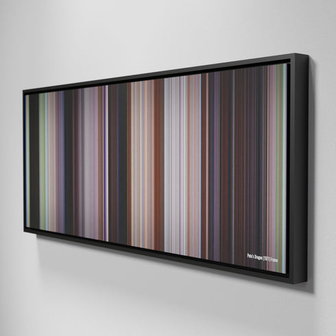 Side view of Framed Buff's of Pete's Dragon Frome on the wall