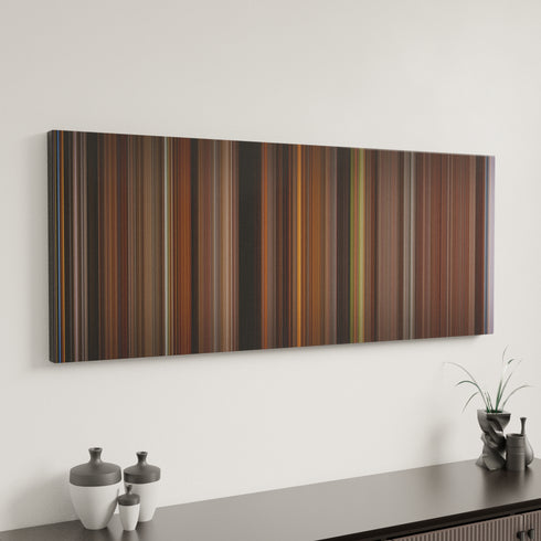 Shakespeare in Love canvas art in modern interior - movie color palette