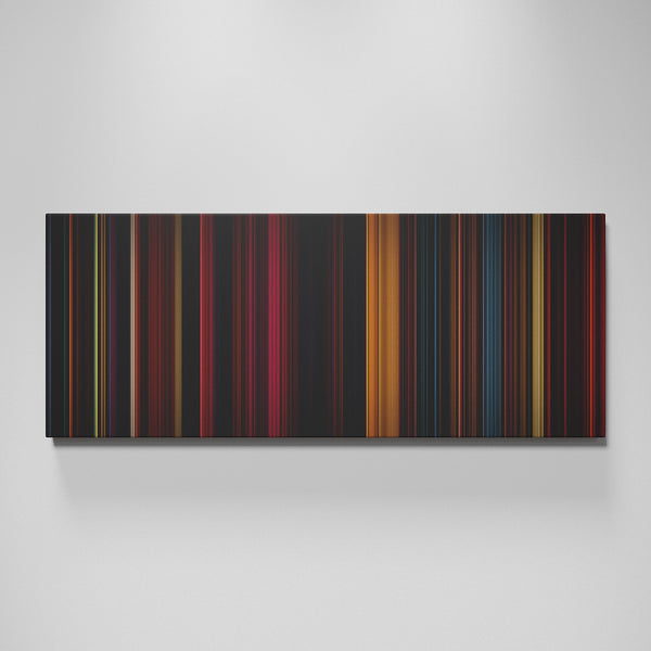 Mandy movie canvas wall art - color palette print
