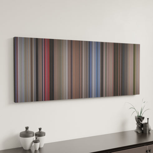 The Great Race canvas art in modern interior - movie color palette