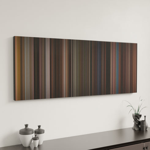 Cover Girl canvas art in modern interior - movie color palette