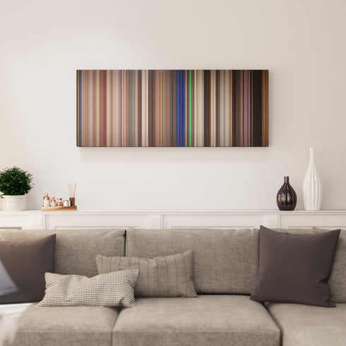 Living room interior with Starship Troopers Frome on the wall