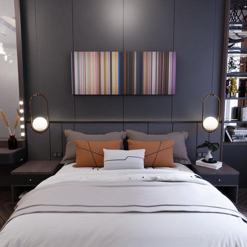 Zootopia movie canvas in bedroom - wall art display