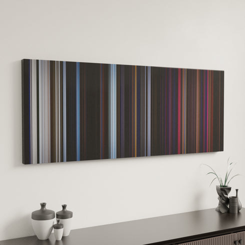 The Thing canvas art in modern interior - movie color palette