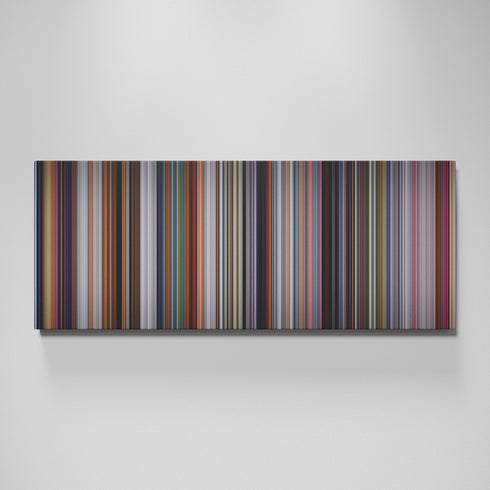 The Incredibles movie canvas wall art - color palette print
