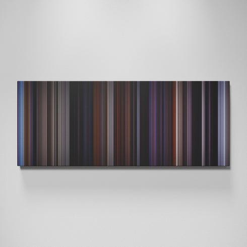 Crash movie canvas wall art - color palette print