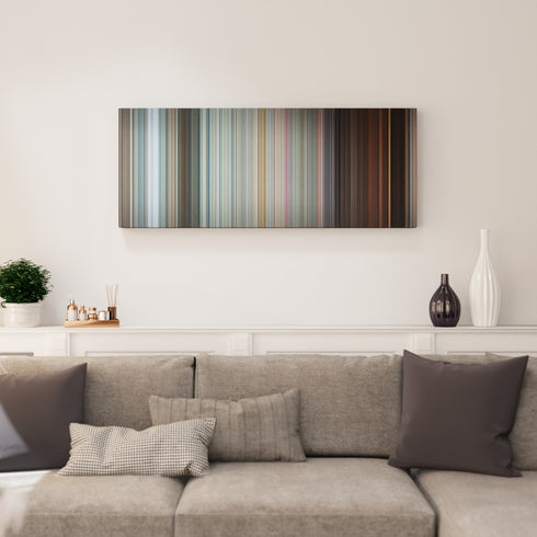 Living room interior with Shaun of the Dead Frome on the wall