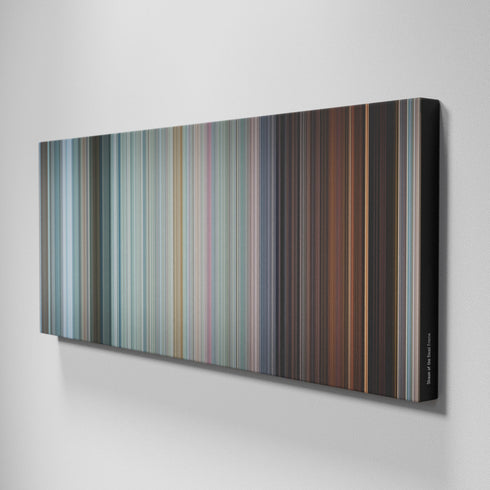 Side view of Buff's of Shaun of the Dead Frome on the wall