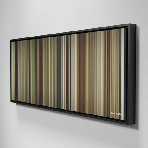 Side view of Framed Buff's of Chariots of Fire Frome on the wall