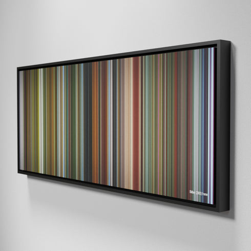 Side view of Framed Buff's of Oldboy Frome on the wall