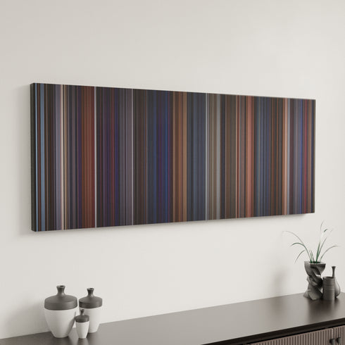 Brazil canvas art in modern interior - movie color palette