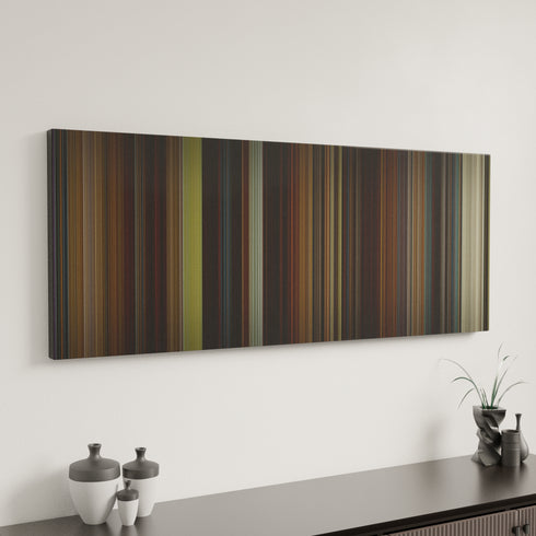 Professor Marston & the Wonder Women canvas art in modern interior - movie color palette