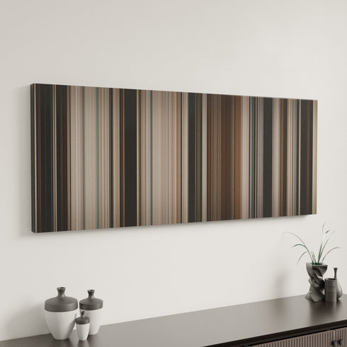 All the President's Men canvas art in modern interior - movie color palette