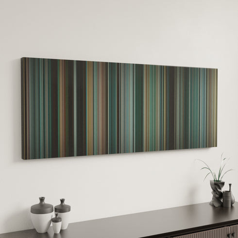 The Town canvas art in modern interior - movie color palette