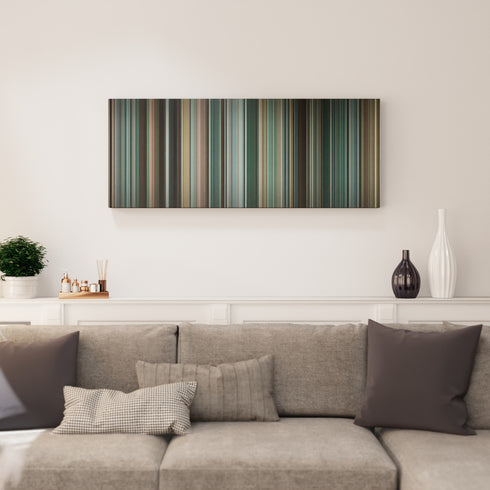 The Town canvas print in living room - film wall decor