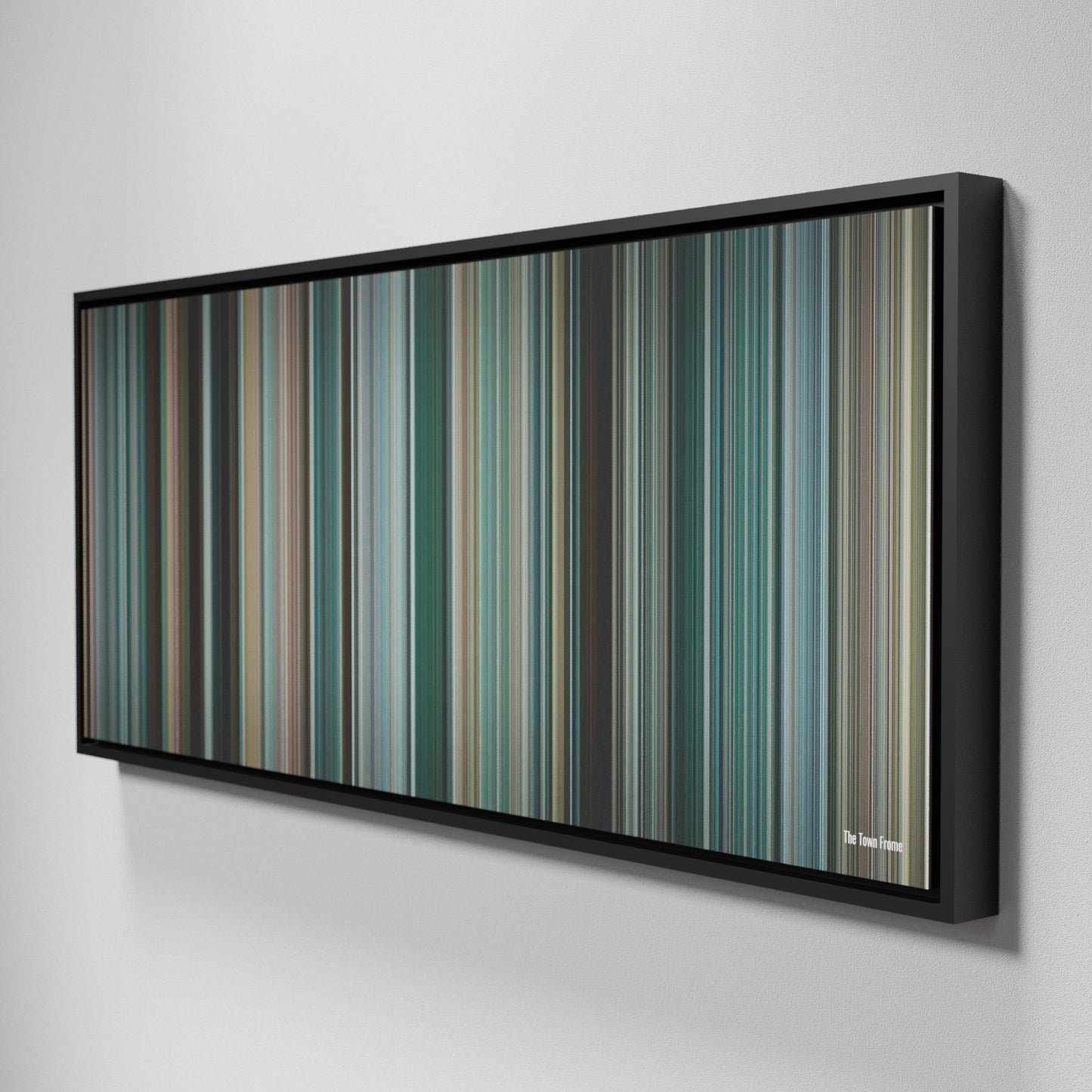 Side view of Framed Buff's of The Town Frome on the wall