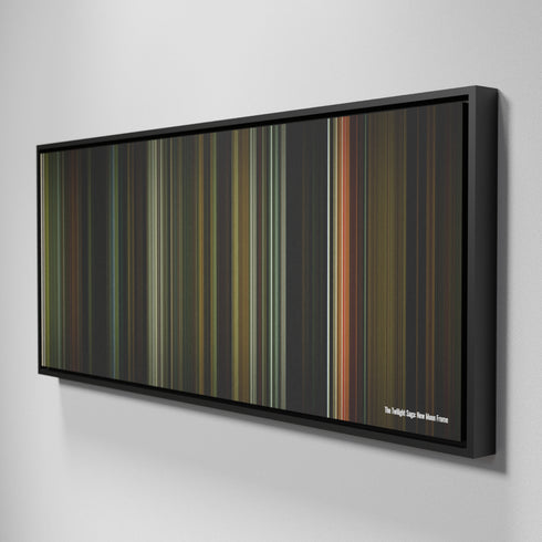 Side view of Framed Buff's of The Twilight Saga: New Moon Frome on the wall