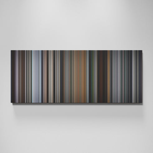 The Italian Job movie canvas wall art - color palette print