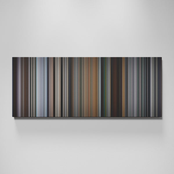The Italian Job movie canvas wall art - color palette print