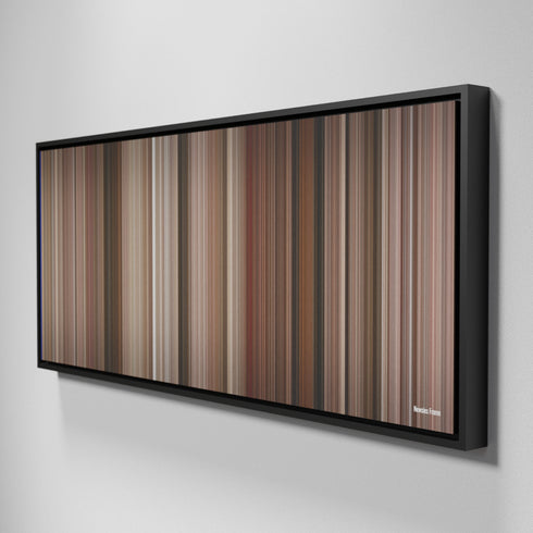 Side view of Framed Buff's of Newsies Frome on the wall