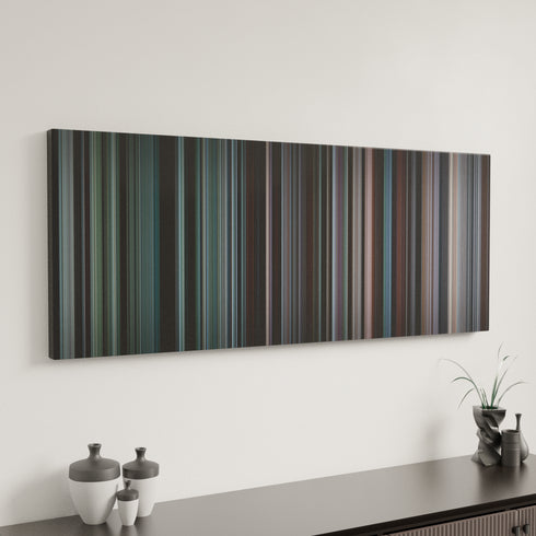 Brokeback Mountain canvas art in modern interior - movie color palette
