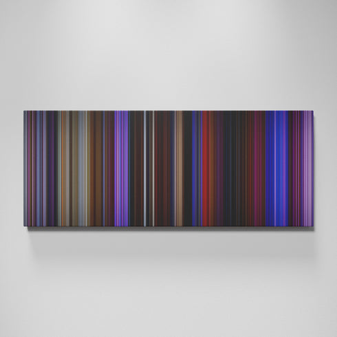 Purple Rain movie canvas wall art - color palette print