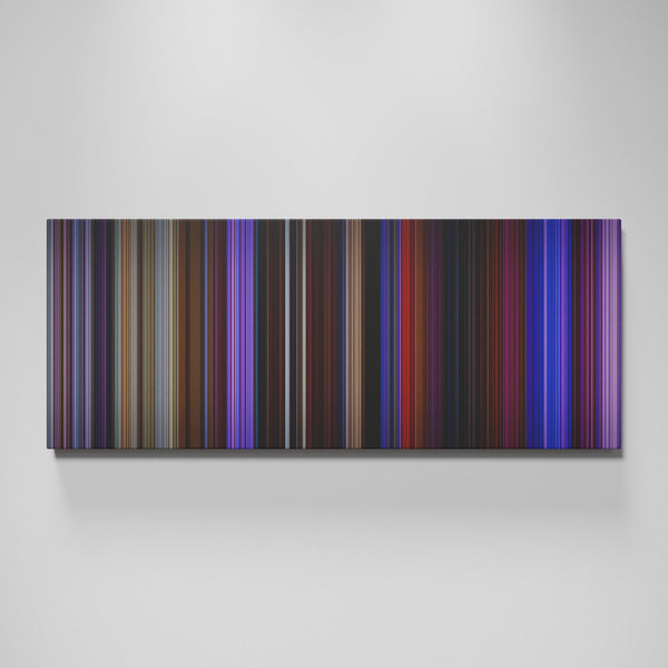 Purple Rain movie canvas wall art - color palette print